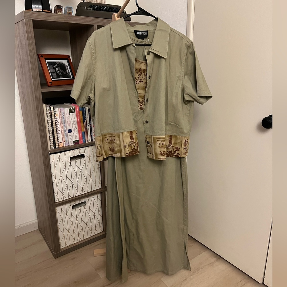 Vintage Khaki 2 Piece Set